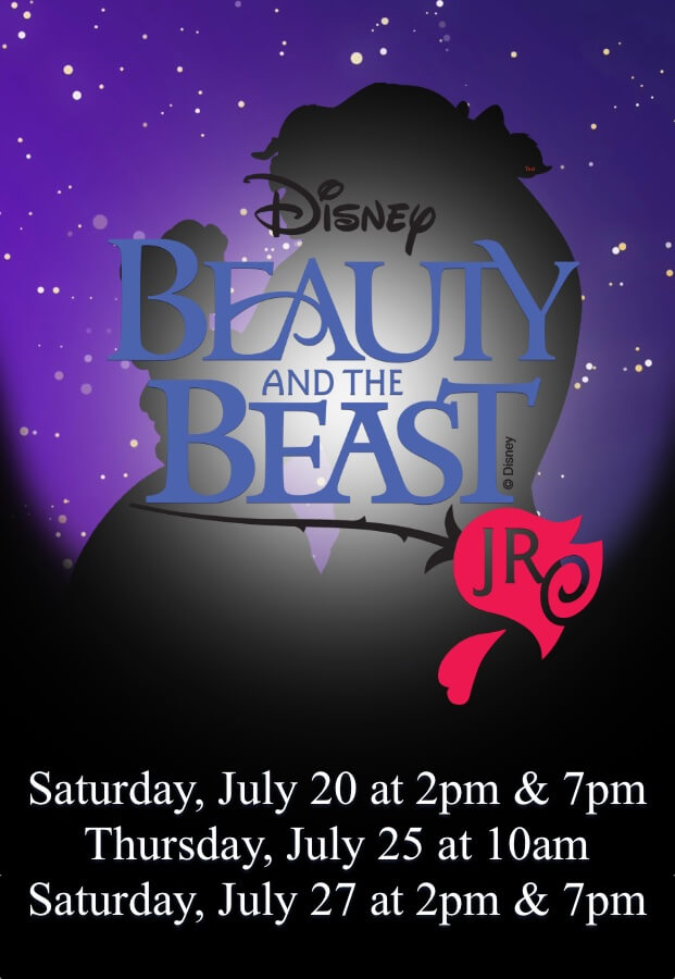 Beauty & the Beast, Jr., July 20, 25, 27! #LiveAtTheLyric!