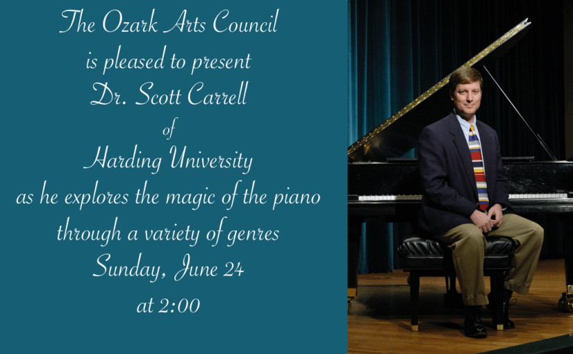 Piano Magic with Scott Carrell — Sunday June 24 at 2pm — #LiveAtTheLyric!