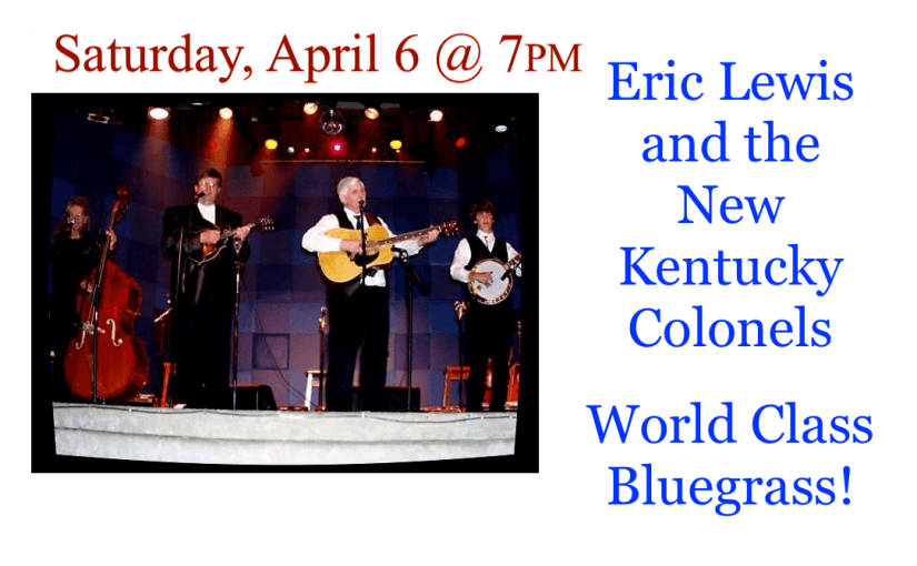 New Kentucky Colonels – April 6 @ 7:00 – #LiveAtTheLyric!