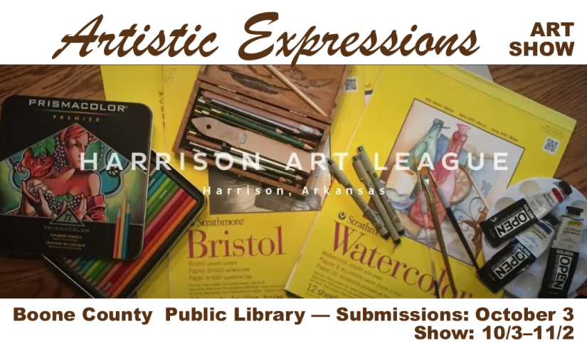 Harrison Art League Fall Show “Artistic Expressions” Opens October 3
