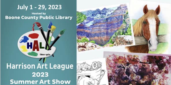 Harrison Art League Small Works on Paper Summer Art Show, Through the End of July!