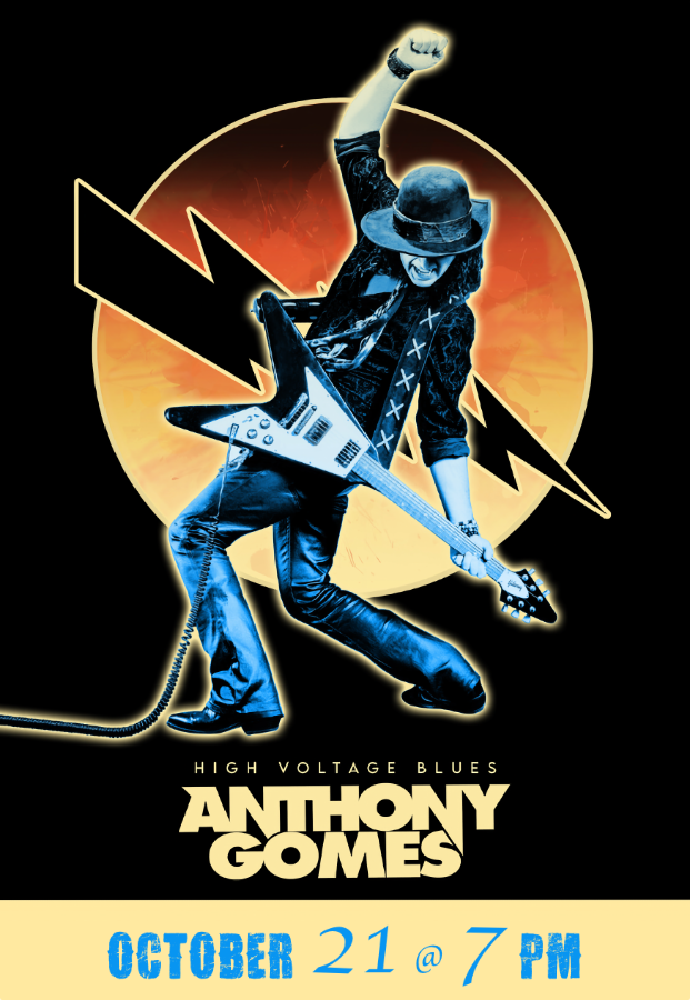 Get Ready for Some High Voltage Blues with Anthony Gomes! —  Saturday, October 21, 2023 at 7:00 — #LiveAtTheLyric!