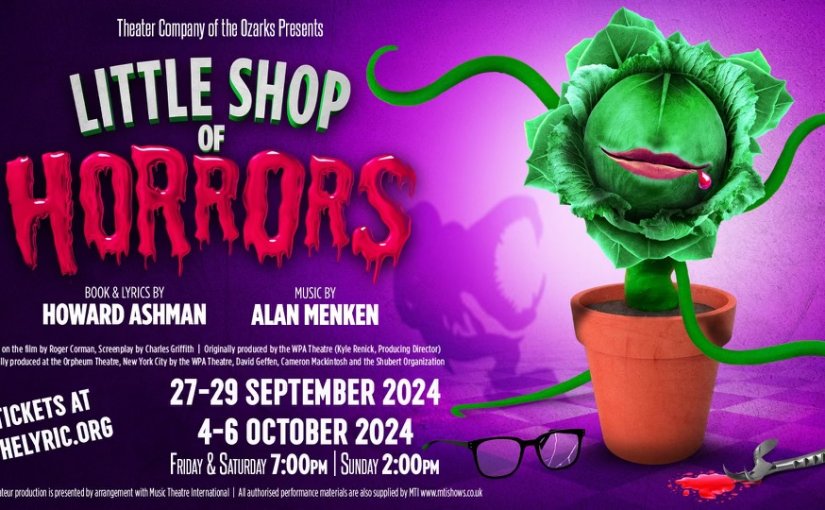 Musical: Little Shop of Horrors #LiveAtTheLyric September 27-28, October 4-5 at 7:00pm and September 29, October 6, 2024 at 2:00pm