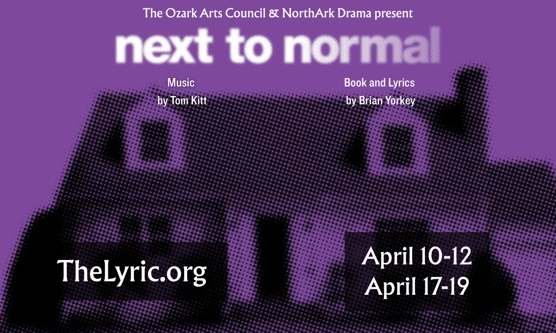 Next to Normal, April 10–11 & 17–18 at 7pm, April 12 & 19 at 2pm! #LiveAtTheLyric!